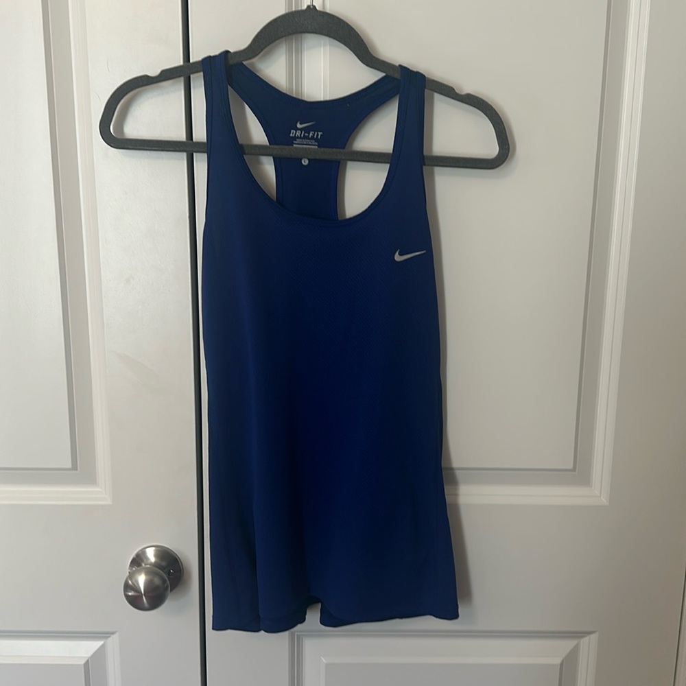 Nike Dri-Fit tank - blue; size Large